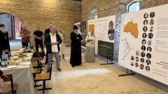 В храме села Спас-Ухра, где был крещён преподобный Серафим Вырицкий, совершена архиерейская Литургия и представлены итоги первого этапа реставрации