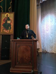 Иерей Даниил Козловский представил молодежные проекты Рыбинской епархии на форуме Синодального отдела в Троице-Сергиевой лавре