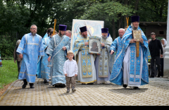 Архиерейское богослужение в престольный праздник Казанской церкви города Рыбинска