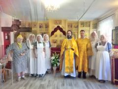 Первый престольный праздник храма преподобномученицы Елизаветы в Рыбинском доме-интернате