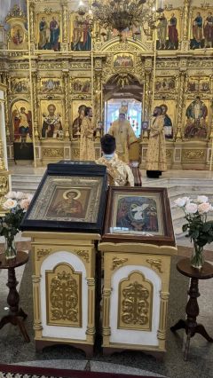 В Спасо-Преображенском соборе Рыбинска молитвенно почтили память великомученика и целителя Пантелеимона