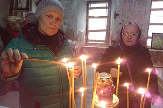 Молебен в Казанском храме на Быковых горах 546