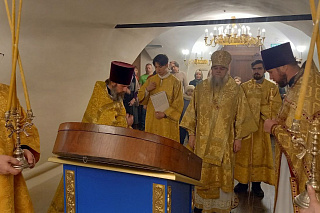 На родине праведного воина Феодора Ушакова совершили Божественную литургию в день 279-летия святого 14092