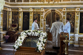 Епископ Вениамин совершил Литургию в 170-летний юбилей Вознесенского храма города Данилова. 23923