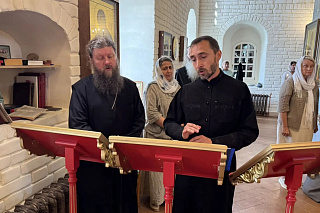 В день памяти святого праведного воина Феодора Ушакова епископ Вениамин возглавил торжества в Хопылёво 24112