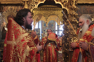 Соборное архиерейское богослужение в день памяти священномученика Вениамина, епископа Романовского 9819