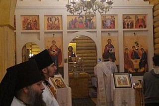 Епископ Вениамин освятил Троицкий храм с. Головино 3684