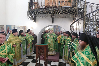 Память преподобного Геннадия Любимоградского отметили архиерейским богослужением 1156