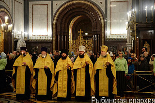 Епископ Вениамин сослужил Святейшему Патриарху Кириллу в канун Недели святых праотец 3668