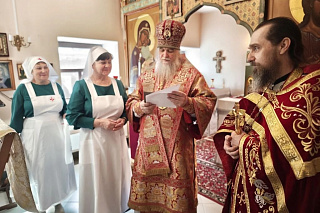 Литургия в епархиальном храме Державной иконы Божией Матери  23856