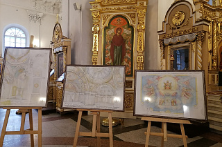 В соборе Рыбинска прошла презентация эскизов утраченных росписей 11132