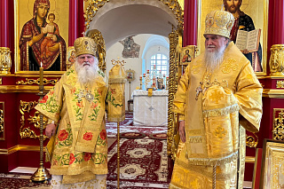 Архиерейское богослужение в Хопылёво в преддверии дня памяти святого праведного адмирала Феодора Ушакова 24102