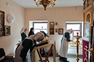 Литургия в епархиальном храме Державной иконы Божией Матери  23856