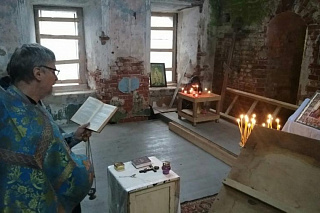 Молебен в Казанском храме на Быковых горах 546