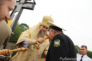 Божественная литургия в храме Богоявления-на-Острову в Хопылёво. 5254