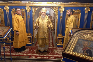 На родине праведного воина Феодора Ушакова совершили Божественную литургию в день 279-летия святого 14092