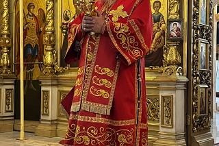 В Неделю 6-ю по Пасхе епископ Вениамин совершил Литургию в Спасо-Преображенском соборе города Рыбинска. 23912