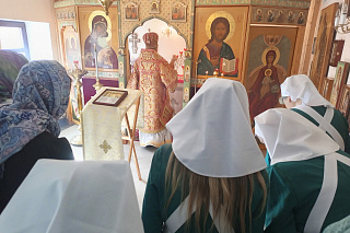 Литургия в епархиальном храме Державной иконы Божией Матери  23856