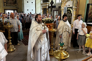 Епископ Вениамин совершил Литургию в 170-летний юбилей Вознесенского храма города Данилова. 23923
