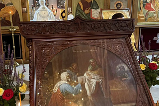 Епископ Вениамин совершил литургию в храме Рождества Иоанна Предтечи в селе Брейтово 24045