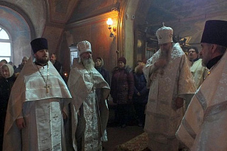 Архиерейское богослужние в Рождественский сочельник 2014