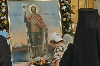 Епископ Вениамин совершил молебен у ковчега с мощами святого благоверного князя Александра Невского 7575