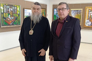 Епископ Вениамин освятил художественную галерею имени Льва Ивановича Ошанина 11209